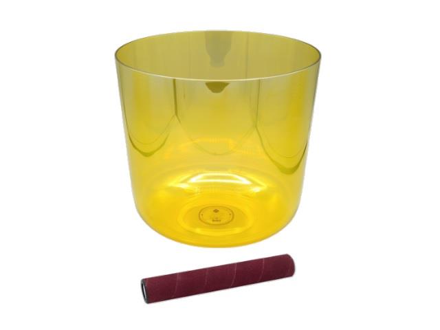 Sela Percussion 8.0” Infinity Crystal Singing Bowl In F3 440 Hz Yellow ...