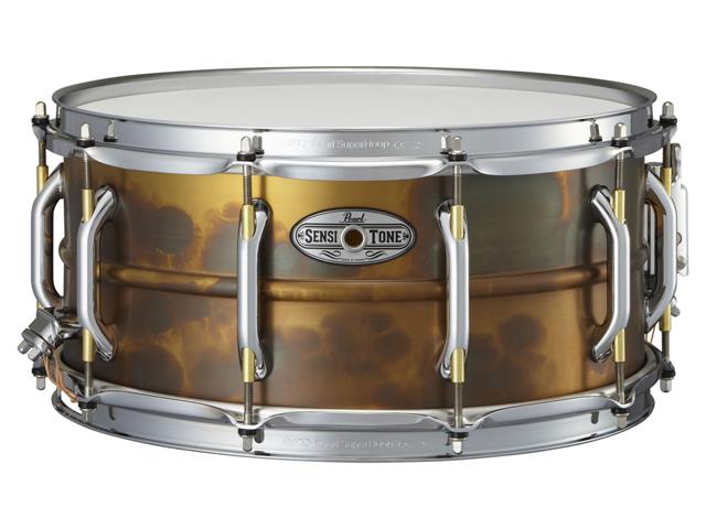 Pearl Sensitone Beaded Brass snare drum 6.5 x 14 