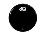 DW 20" Bass Drum Resonant Head Gloss Black No Vent