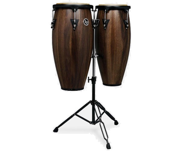 Ensemble de congas LP Aspire 10" et 11" en noyer du Siam