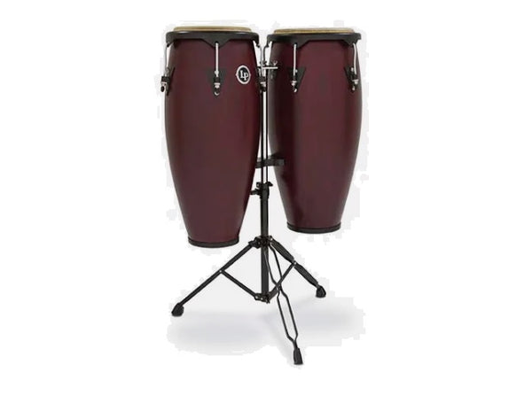 LP City 10" and 11" Conga Set Dark Wood