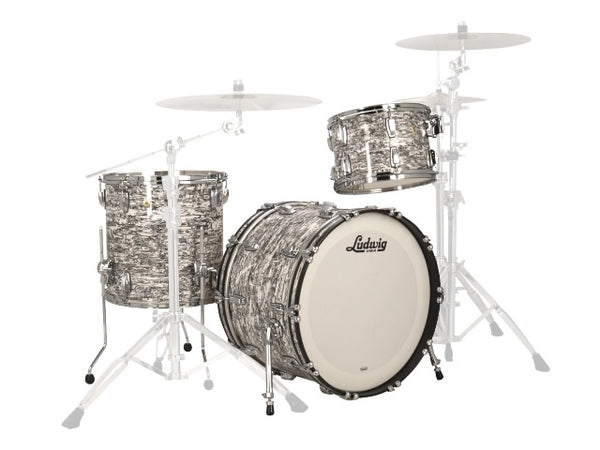 Ludwig Classic Maple Downbeat White Abalone 12 14F 20B