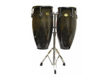 Ensemble de congas doubles Mano Black 10" et 11" avec support