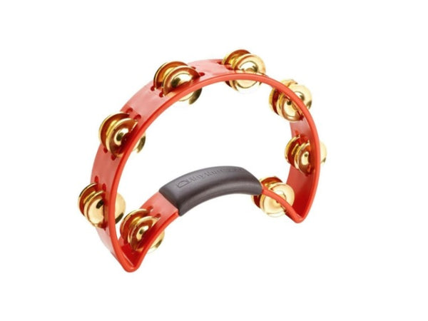 Tambourin standard Rhythm Tech avec cymbalettes en laiton rouge