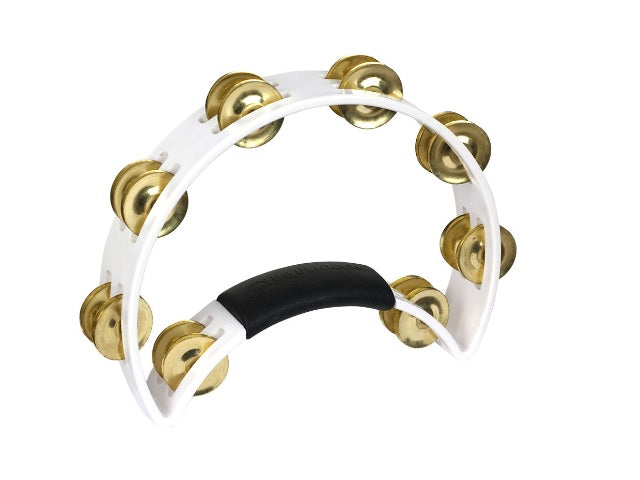 Rhythm Tech Standard Tambourine with Brass Jingles White – Drumland Canada