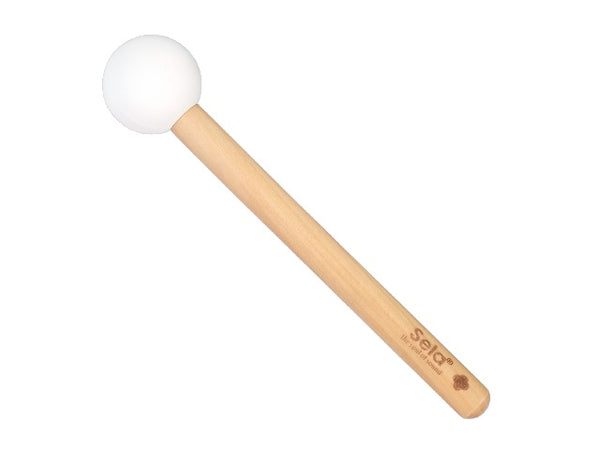 Maillet en bois pour bol en cristal à percussion Sela avec tête en caoutchouc