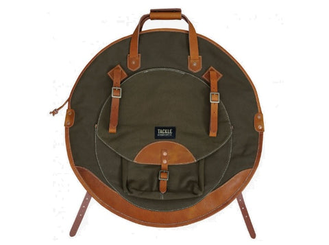 Sac à dos en toile cirée Tackle 22" Sac à cymbales Forest Green/Saddle Tan