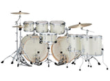 Tama Superstar Classic Maple Wrap Lot de 8 coques Finition blanc vintage scintillant