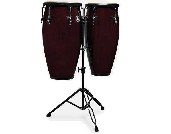 Ensemble de congas LP Aspire 11" et 12" en bois foncé