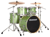 Kit Ludwig Evolution 5 pièces avec matériel et cymbales 10 12 14 14SN 20BD Mint Sparkle