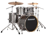 Kit Ludwig Evolution 5 pièces avec matériel et cymbales 10 12 14 14SN 20BD Platinum Sparkle