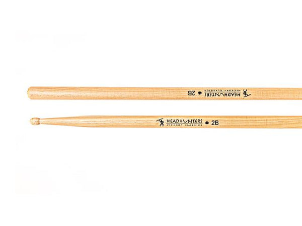 Baguettes de batterie HeadHunters Hickory Classic 2B