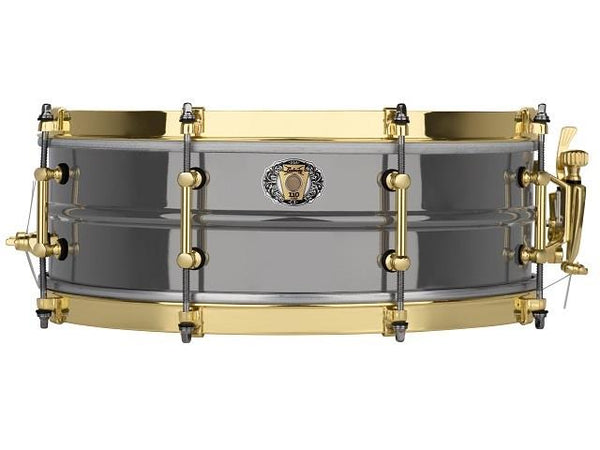 Caisse claire Ludwig 110e anniversaire Black Beauty 5x14 8 Lug