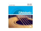 Cordes acoustiques D'Addario EJ16 Phosphor Bronze, Light, 12-53