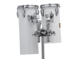 Pearl Rocket Toms White w/Stand 6x12 & 6x15