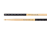 Baguettes de batterie HeadHunters Hickory Classic 5A avec grip