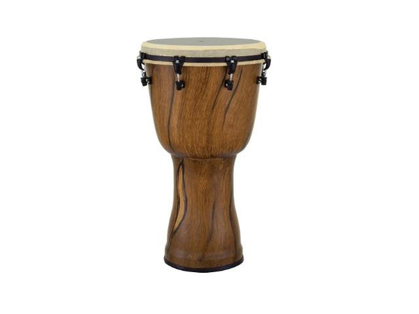 Djembé Pearl 14" en chêne patiné artisanal avec table d'harmonie