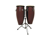 Ensemble de congas LP Aspire 10" et 11" en bois foncé